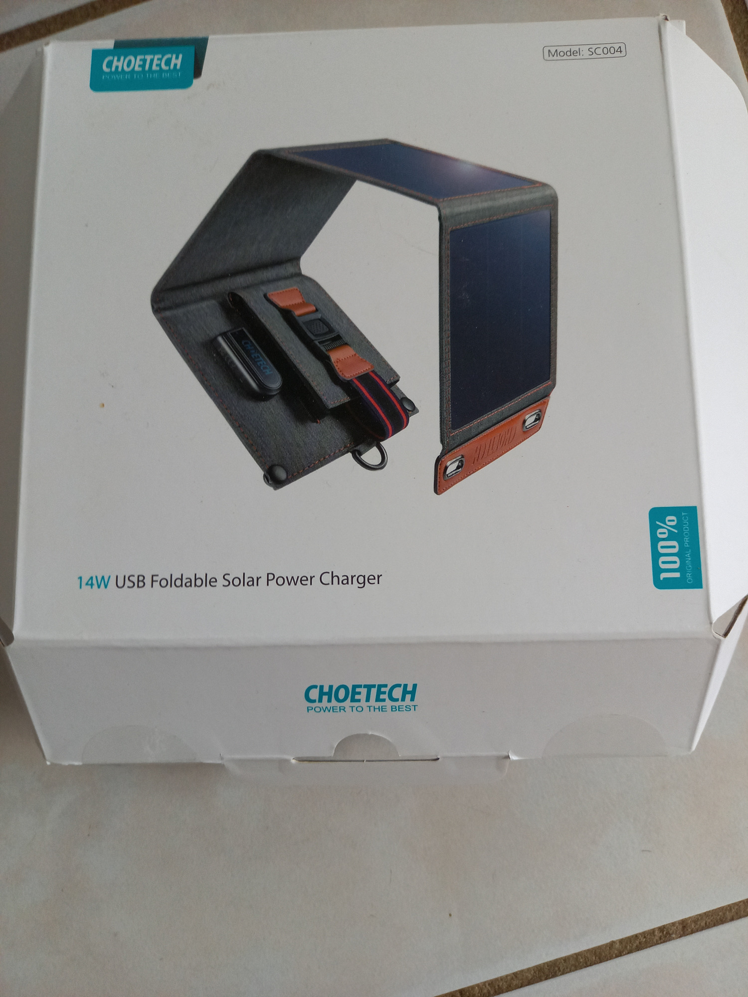 choetech Chargeur solaire 14W