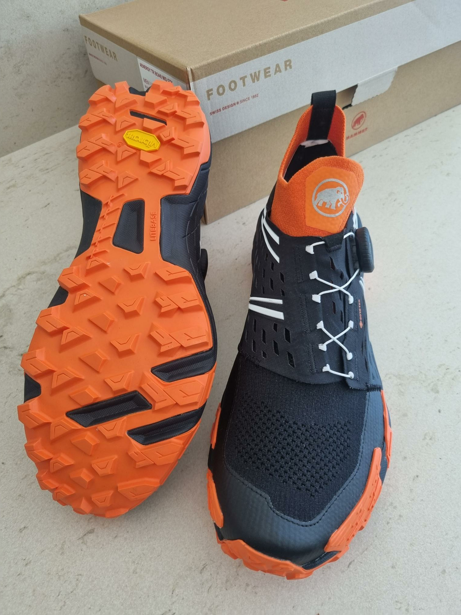 Chaussures De Trail Mammut Aenergy TR Boa Mid GTX - Imperméables, Amorties, Fermeture Boa - Pour Course Nature