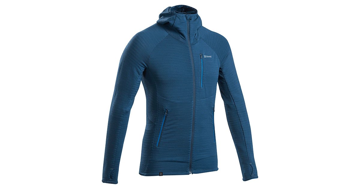 Simond Pull technique à capuche en laine mérinos