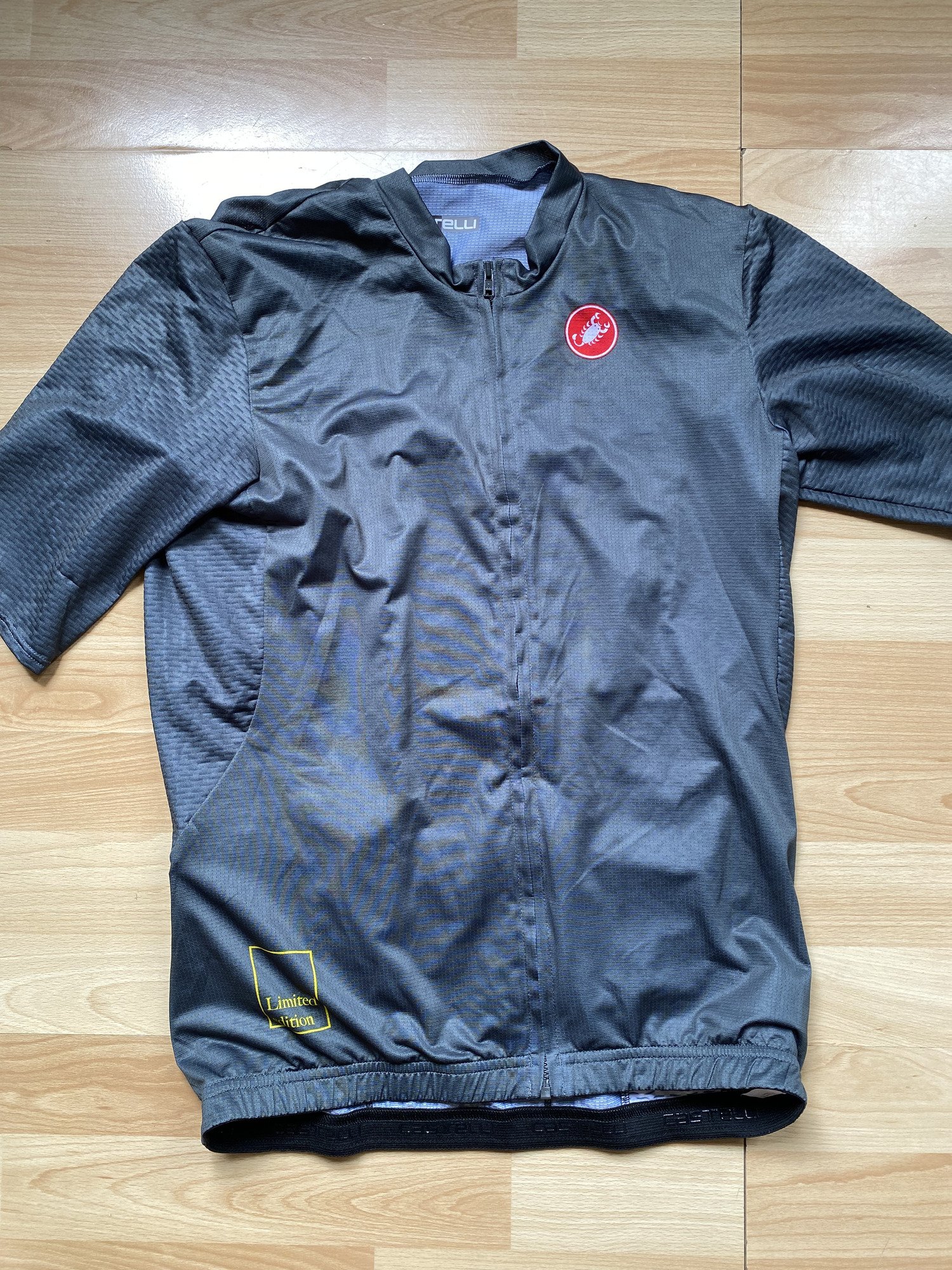 Castelli Maillot Castelli Breathe Attack manche courte vert gris&eacute; fonc&eacute;