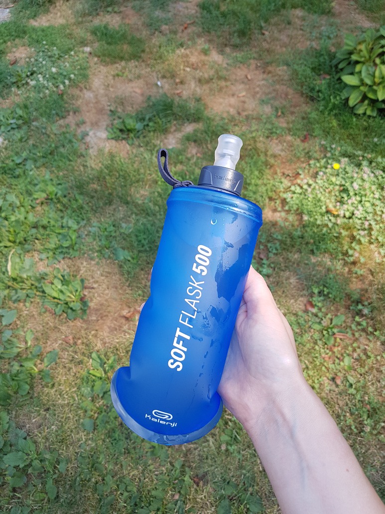 Flasque souple trail-running 250 ml bleu