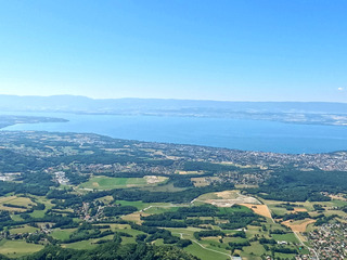Lac leman en vol