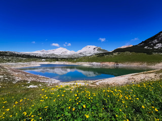 Lac vert et lac de Limo depuis le refuge Pederü ??⛰️☀️
