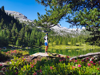 Lac vert et lac de Limo depuis le refuge Pederü ??⛰️☀️