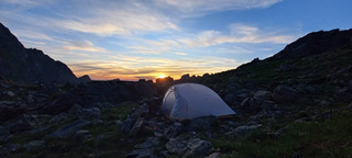 Bivouac de rêve sur un itinéraire chahuté