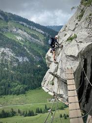 After Work sur la Via ferrata de La Clusaz
