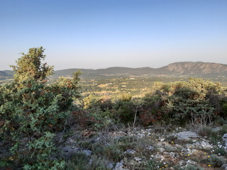 Trail en terre de cyclisme 