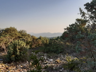 Trail en terre de cyclisme 
