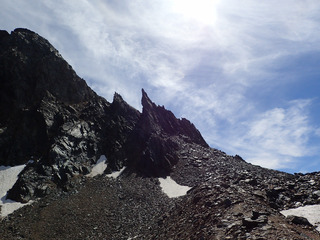 Boucle en deux étapes pour un bivouac au pied du glacier de Freydane