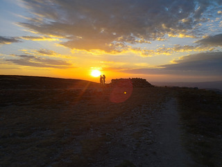 Coucher de soleil au Mont Lozère 