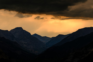 Coucher de soleil au Col d'Allos