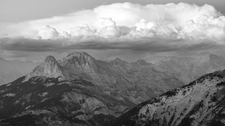 Coucher de soleil au Col d'Allos