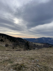 Salutations au soleil qui avait du mal à nous réchauffer !