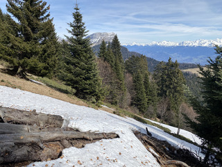 Dernières flaques de neige autour du Habert de Chamechaude…