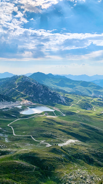 Prise de hauteur à Belle Plagne - La via ferrata des Bourtes