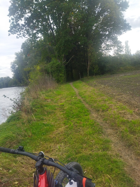 Vélo en terre humide 