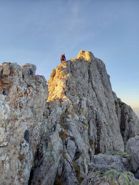 Pic Ponsin, traversee des aretes de Truziaud