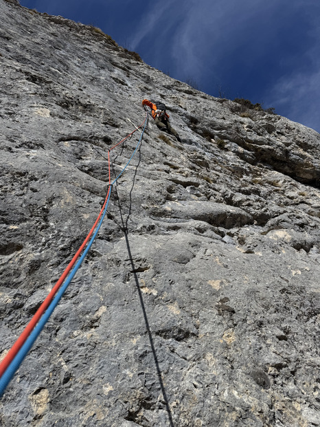 Rocher de chironne: en vautour Simone 