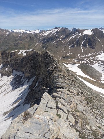 Bonaparré, arete nord du Piolit
