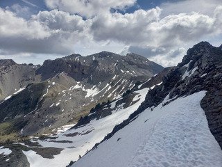 Crete de Vallouret, vallée des Ayes