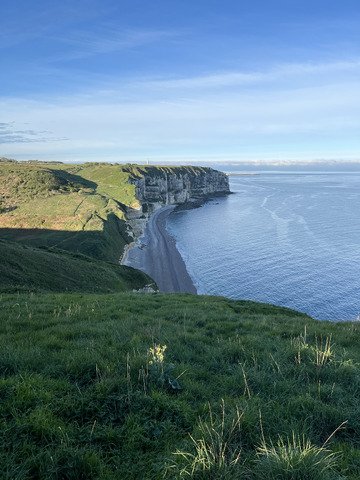 Sortie sur le bord d etretat
