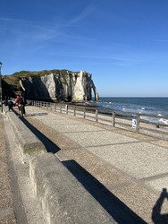 Sortie sur le bord d etretat