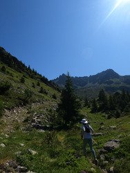 70 au patin sur le névé du Col de la Vache