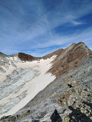 Traversée par l' Arête petit Vignemale - grand Vignemale