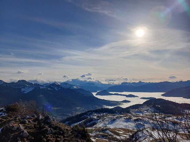 Trail blanc en demi teinte