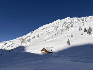 Ski de rando au lac du Venetier 