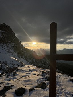 Un coucher de soleil en Belledonne 