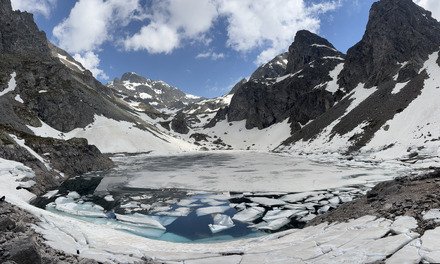 Entre neige et soleil au lac du Crozet!