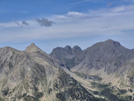 Pic de Boussolenc depuis Les Orres.