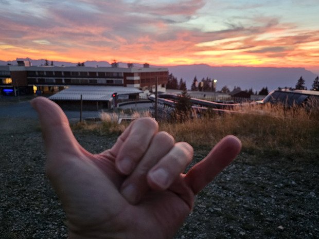 Sunset session : tour de Chamrousse en VTTAE