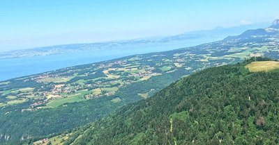 Lac leman en vol