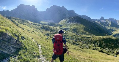 Bivouac au dessus de Roselend, br&egrave;che Parozan et refuge de Presset 