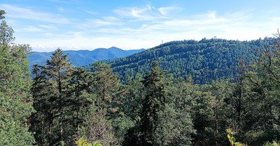 VTT sous le soleil apr&egrave;s travail