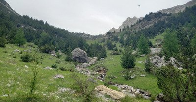 Les lacs du Lauzet et l'incroyable vire de Merdanel 