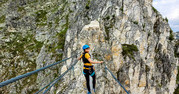 Prise de hauteur à Belle Plagne - La via ferrata des Bourtes