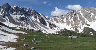 Crete de Vallouret, vallée des Ayes