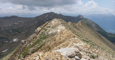 Pic de pied Brun et lac Brun