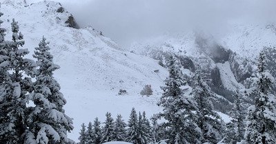 Premi&egrave;res neiges en Vanoise - Balade au Mont Bochor