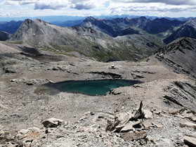 Bric de Rubren, sommet italien &agrave; 3340m d'altitude dans le massif de l'Ubaye