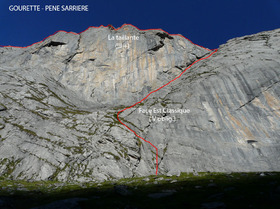 Pene Sarriere -&nbsp;Face EST classique et la taillante