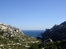 Grandes voies dans la calanque de Sormiou
