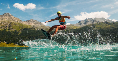 Action besides the sports on 2nd day of iQFOiL World Championships at Vanora Engadinwind 2024