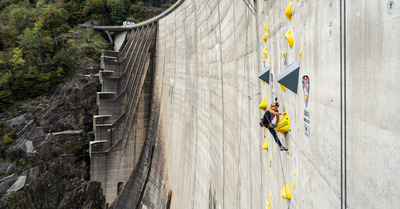 Unique head-to-head multi-pitch climbing competition at the spectacular Swiss James Bond movie location - Red Bull Dual Ascent 2024