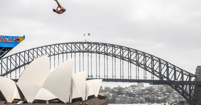 Winning Dive Men of the Red Bull Cliff Diving World Series 2024 in Sydney (AUS)