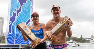 Winning Dive Women of the Red Bull Cliff Diving World Series 2024 in Sydney (AUS)