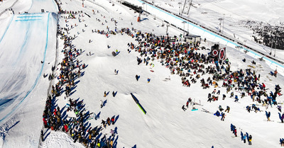 LAAX OPEN presented by Zalando brings together the cr&egrave;me de la cr&egrave;me of freestyle snowboarding and freeskiing contest riders